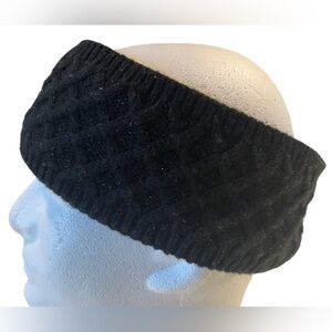 Cozy Black Fuzzy Headband
